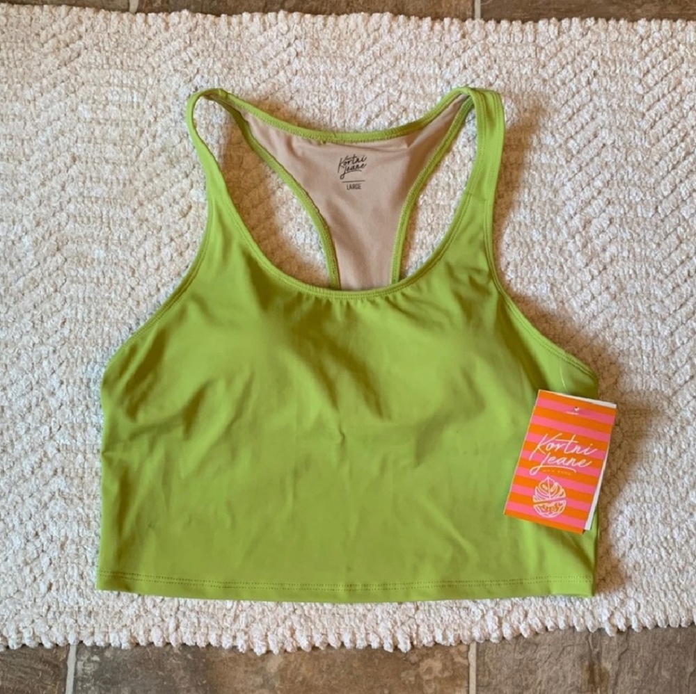 Kortni Jeane racer back swim top